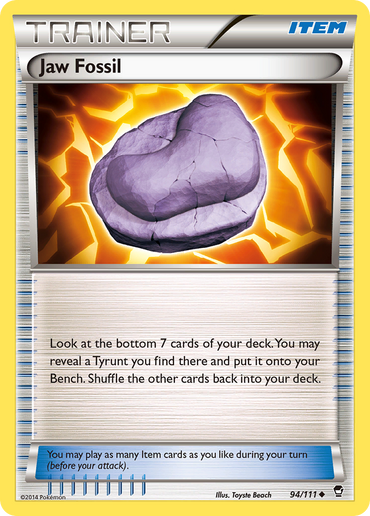 Jaw Fossil (94/111) [XY: Furious Fists] 