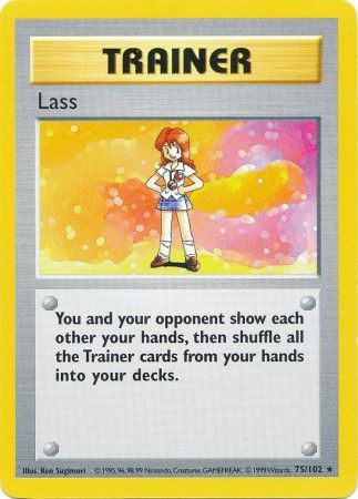Lass (75/102) [Shadowless Unlimited Base Set] 