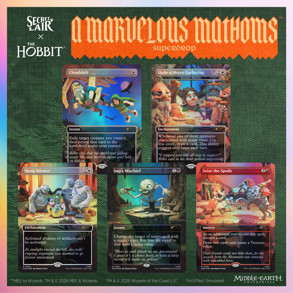 Magic: The Gathering | Secret Lair x  The Hobbit: Over the edge of the wild Traditional Foil Edition