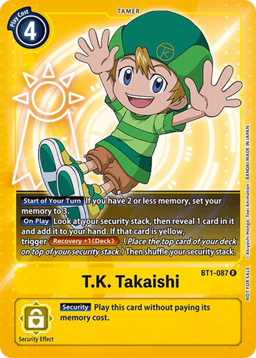 TK Takaishi [BT1-087] (Official Tournament Pack Vol.3) [Release Special Booster Promos] 