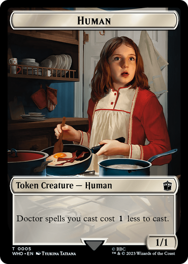 Human (0005) // Treasure (0029) Double-Sided Token [Doctor Who Tokens] 