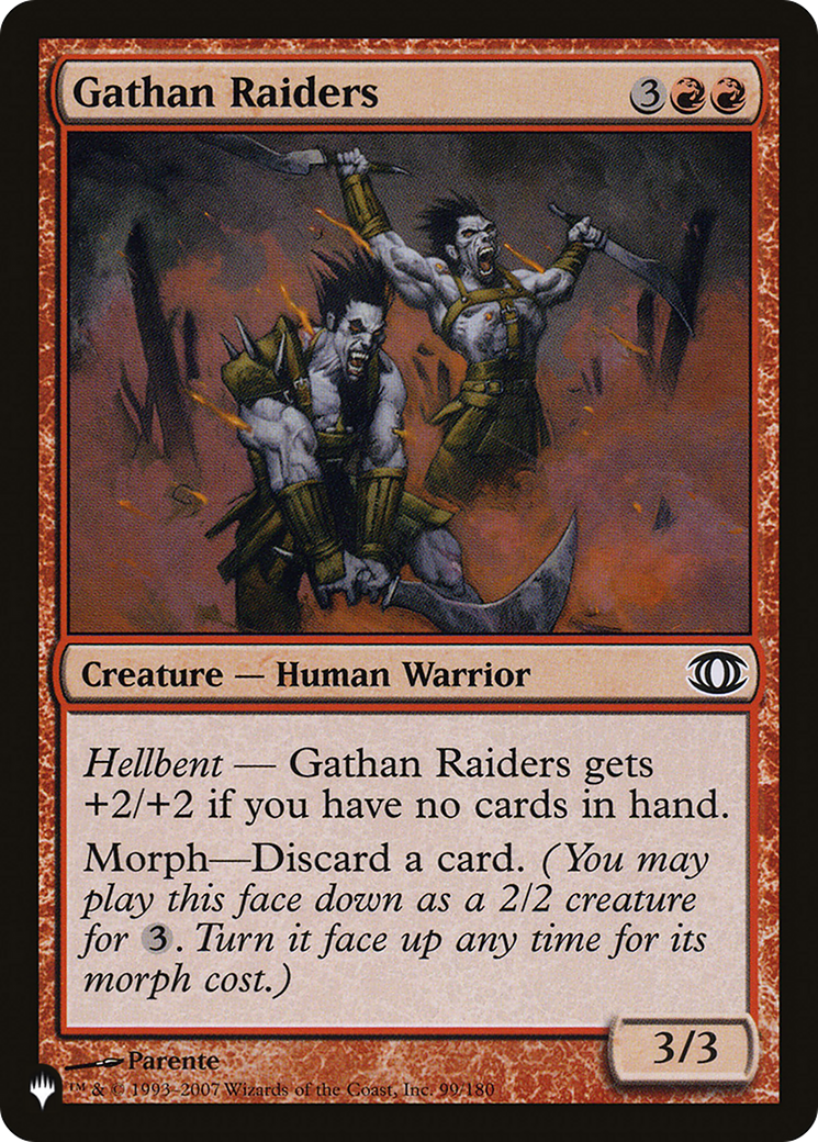 Gathan Raiders [The List Reprints] 