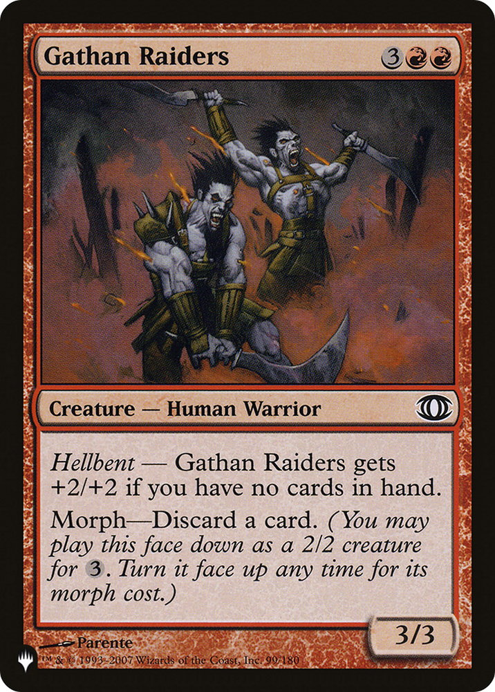 Gathan Raiders [The List Reprints] 