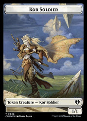 Thopter // Kor Soldier Double-Sided Token [Commander Masters Tokens] 