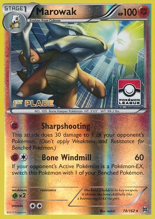 Marowak (78/162) (League Promo 1st Place) [XY:BREAKthrough] 