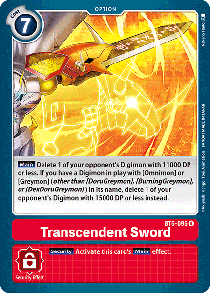 Transcendent Sword [BT5-095] [Battle of Omni] 