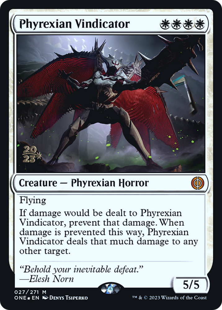 Phyrexian Vindicator [Phyrexia: All Will Be One Prerelease Promos] 