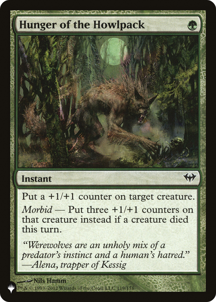 Hunger of the Howlpack [The List Reprints] 