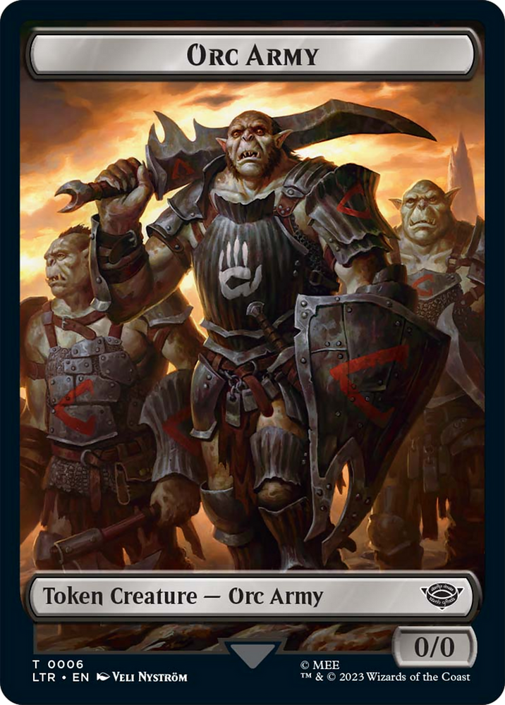 Food (11) // Orc Army (06) Double-Sided Token [The Lord of the Rings: Tales of Middle-Earth Tokens] 