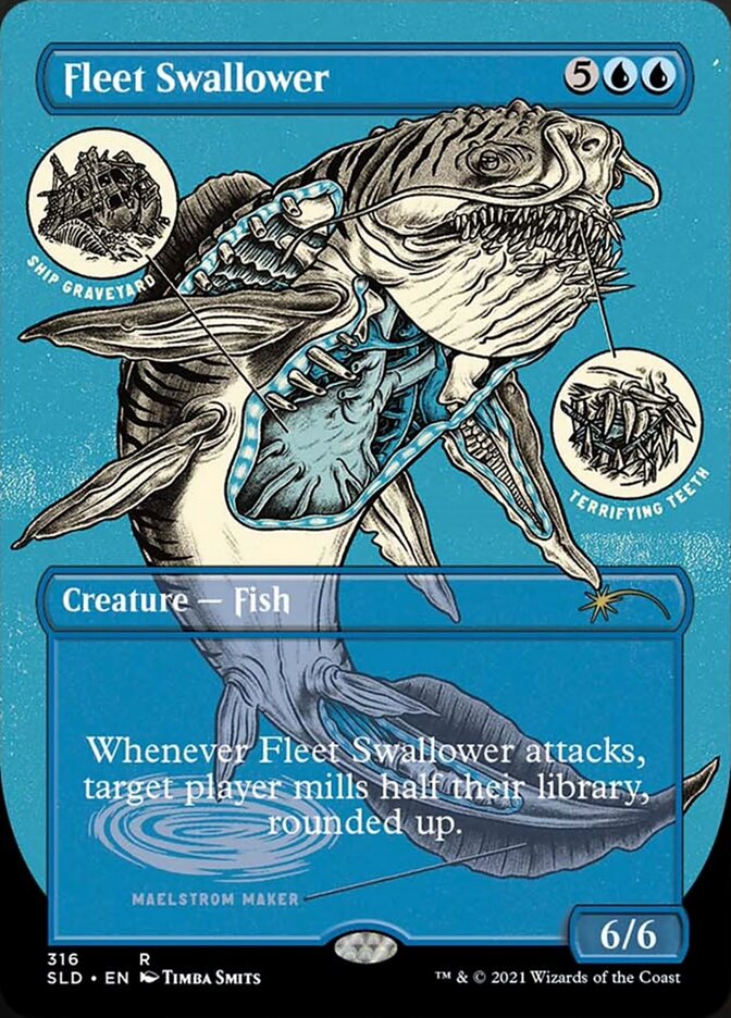 Fleet Swallower (Borderless Foil Etched) [Secret Lair Drop Series] 