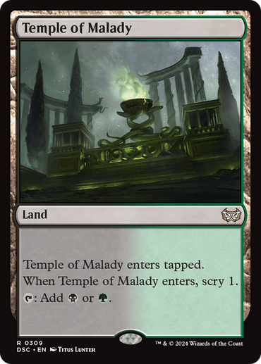 Temple of Malady [Duskmourn: House of Horror Commander] 