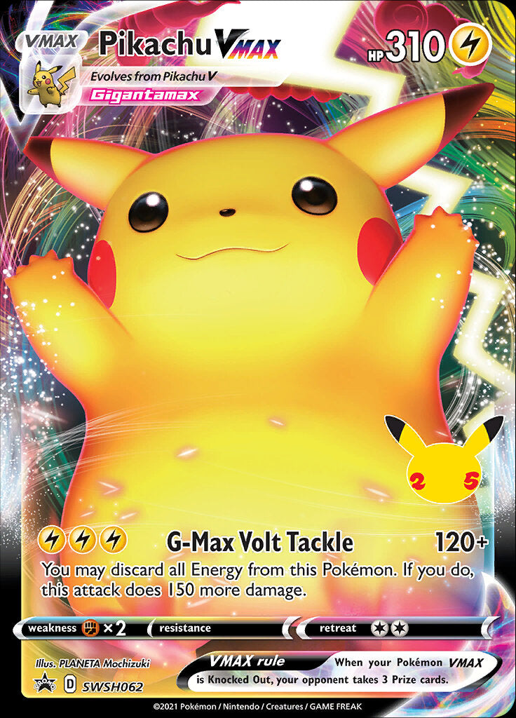 Pikachu VMAX (SWSH062) (Celebrations) [Sword & Shield: Black Star Promos] 