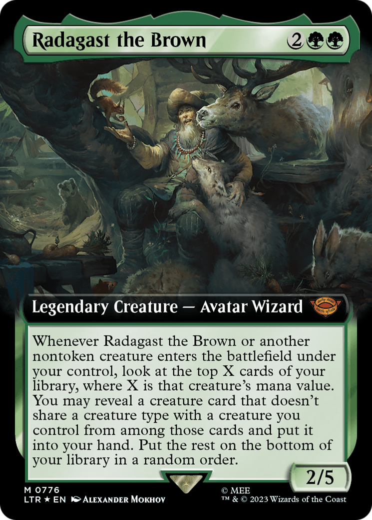 Radagast the Brown (Extended Art) (Surge Foil) [The Lord of the Rings: Tales of Middle-Earth] 