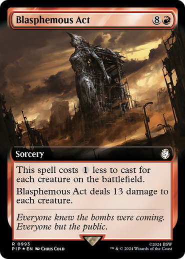 Blasphemous Act (Extended Art) (Surge Foil) [Fallout] 