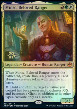 Minsc, Beloved Ranger [Dungeons &amp; Dragons: Adventures in the Forgotten Realms Prerelease Promos] 