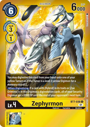 Zephyrmon [BT7-036] (Event Pack 3) [Next Adventure Promos] 