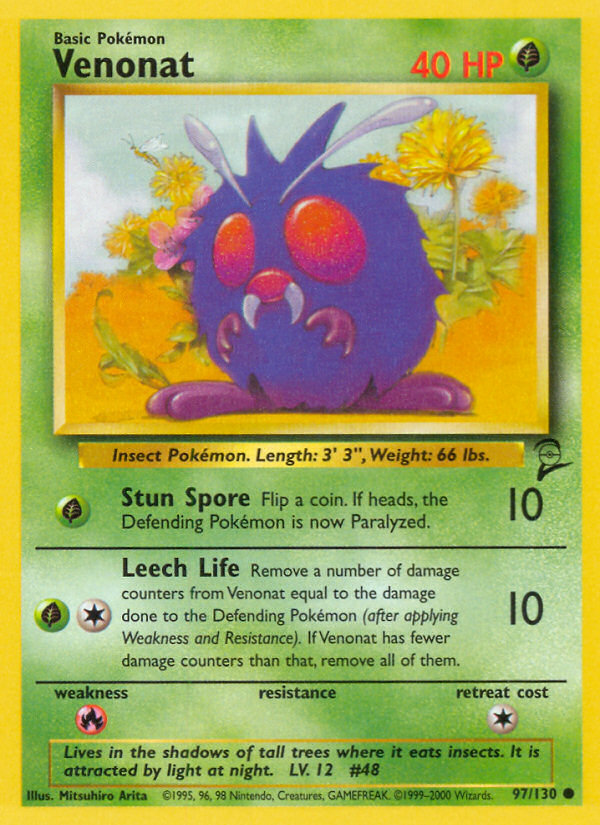 Venonat (97/130) [Base Set 2] 