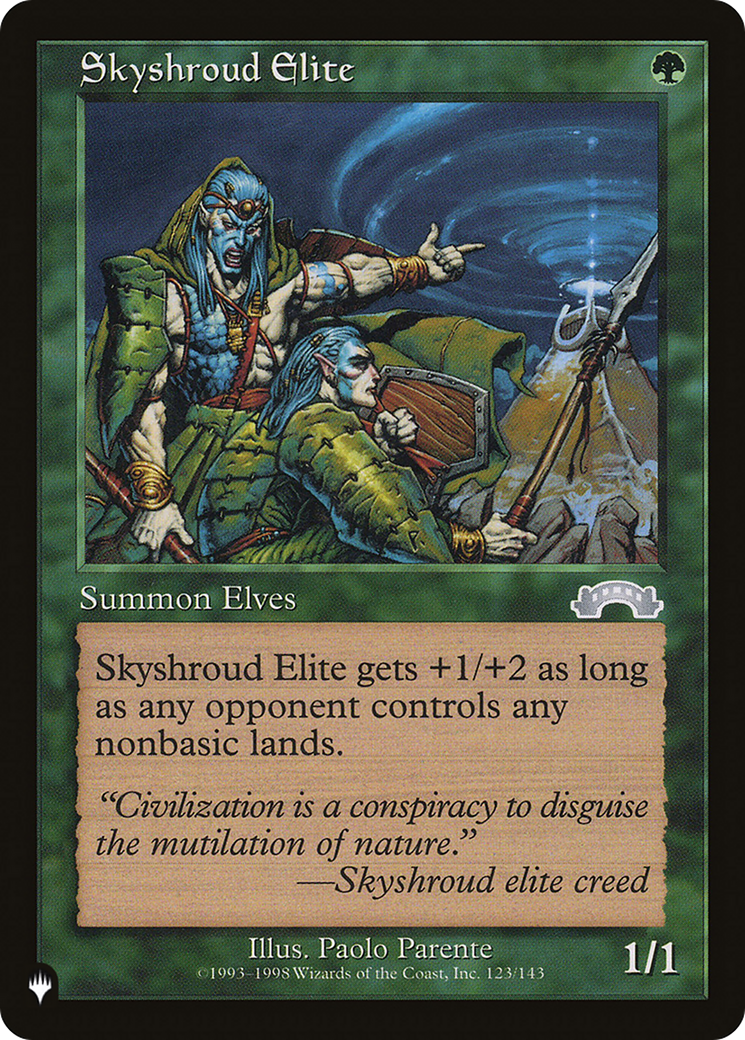 Skyshroud Elite [The List Reprints] 