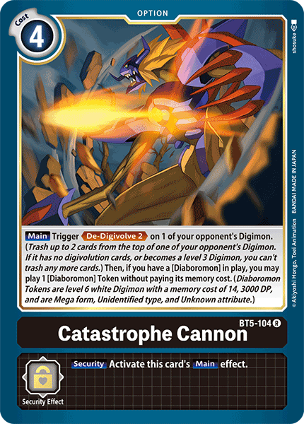 Catastrophe Cannon [BT5-104] [Battle of Omni] 