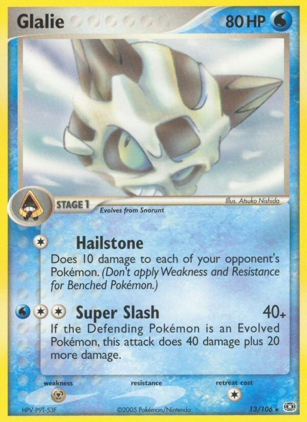 Glalie (13/106) [EX: Emerald] 