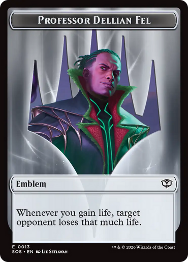 Professor Dellian Fel // Pest (0008) Double-Sided Token [Secrets of Strixhaven Tokens]