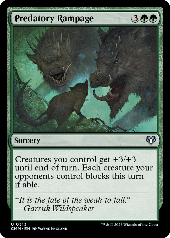 Predatory Rampage [Commander Masters] 