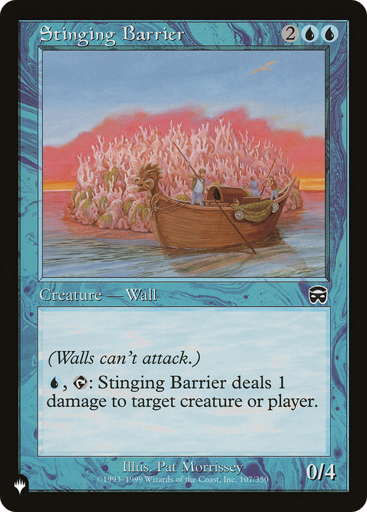 Stinging Barrier [The List Reprints] 