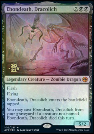 Ebondeath, Dracolich [Dungeons &amp; Dragons: Adventures in the Forgotten Realms Prerelease Promos] 