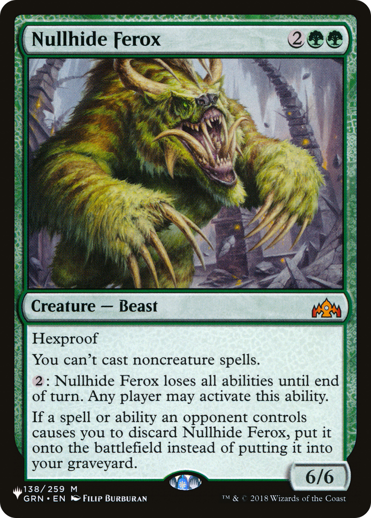 Nullhide Ferox [The List Reprints] 