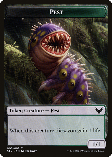 Pest // Jace, Telepath Unbound Emblem Double-Sided Token [Secret Lair: From Cute to Brute Tokens] 