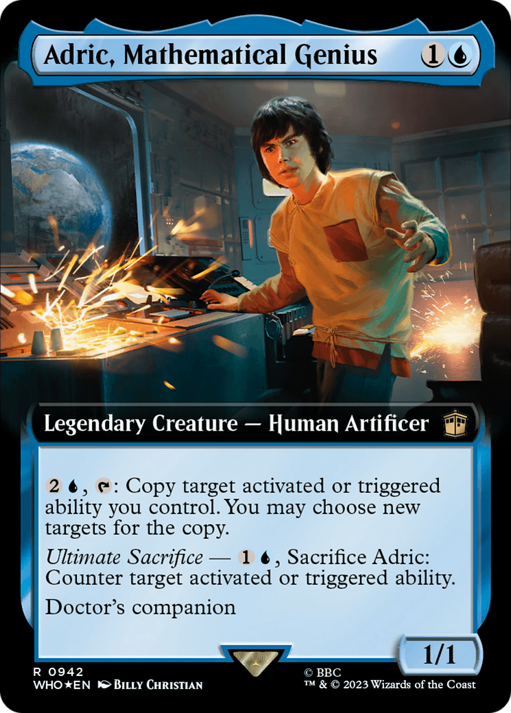 Adric, Mathematical Genius (Extended Art) (Surge Foil) [Doctor Who] 