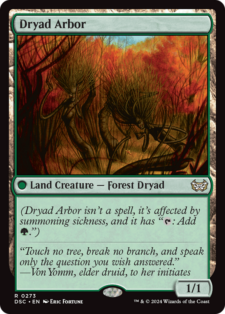 Dryad Arbor [Duskmourn: House of Horror Commander] 