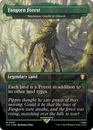 Fangorn Forest - Yavimaya, Cradle of Growth (Surge Foil Realms and Relics) [The Lord of the Rings: Tales of Middle-Earth Commander] 