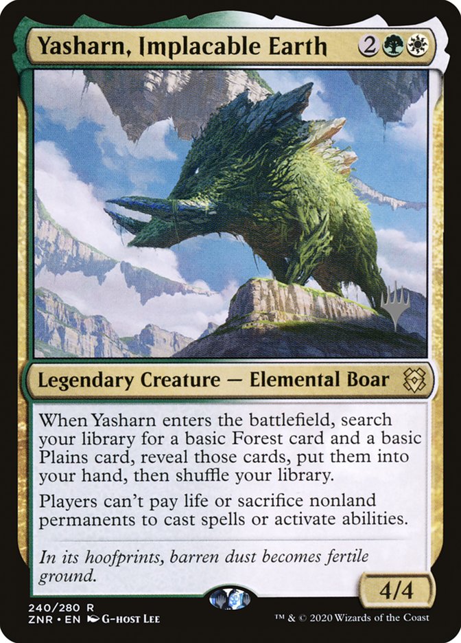 Yasharn, Implacable Earth (Promo Pack) [Zendikar Rising Promos] 