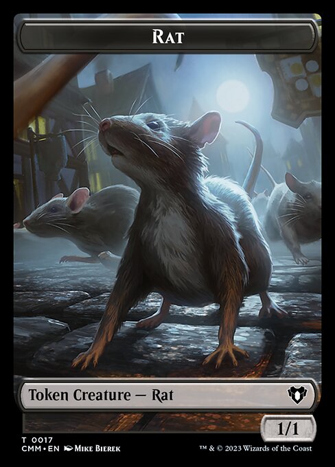 City's Blessing // Rat Double-Sided Token [Commander Masters Tokens] 