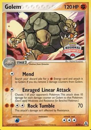 Golem (6/92) (Regional Championship Promo) [EX: Legend Maker] 