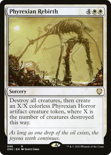 Phyrexian Rebirth [Phyrexia: All Will Be One Commander] 