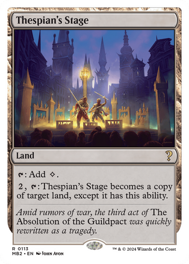 Thespian's Stage (White Border) [Mystery Booster 2] 