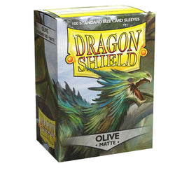 Dragon Shield: Standard 100ct Sleeves - Olive (Matte) 