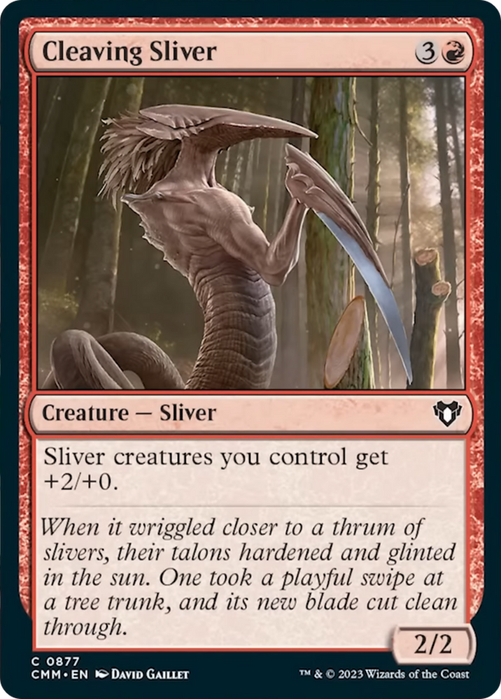 Cleaving Sliver [Commander Masters] 