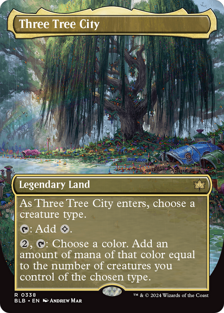 Three Tree City (Borderless) (0338) [Bloomburrow] 