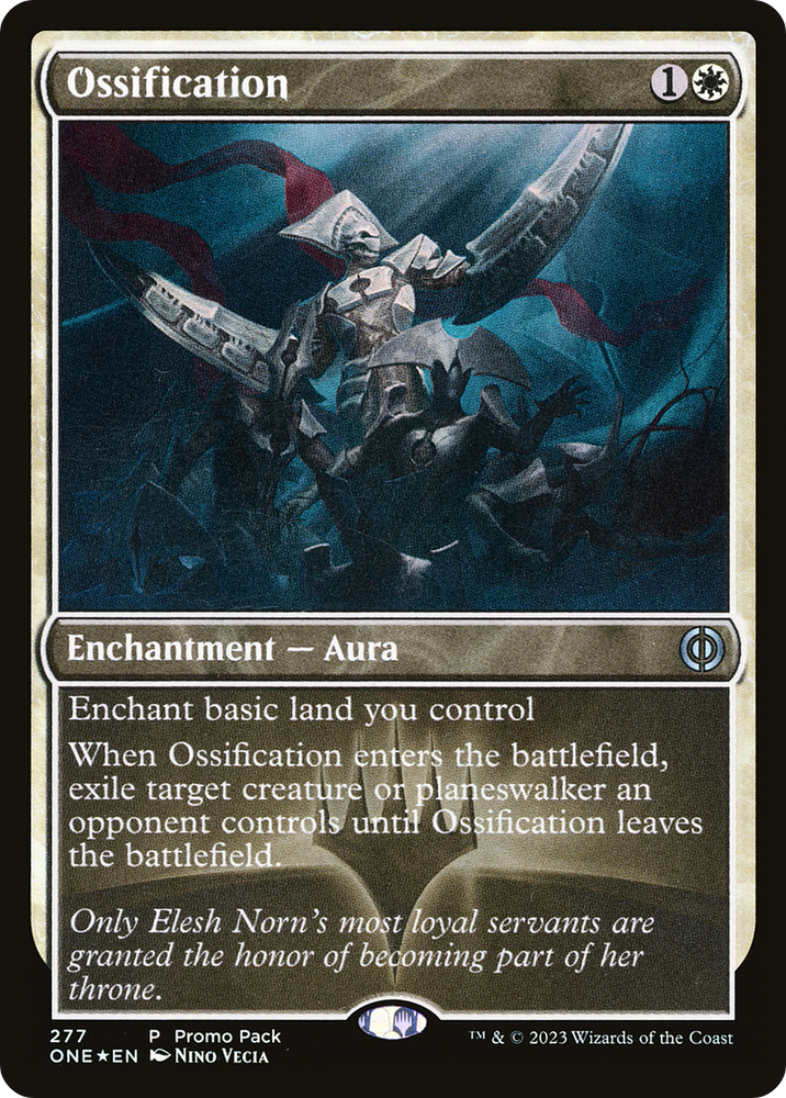 Ossification (Promo Pack) [Phyrexia: All Will Be One Promos] 