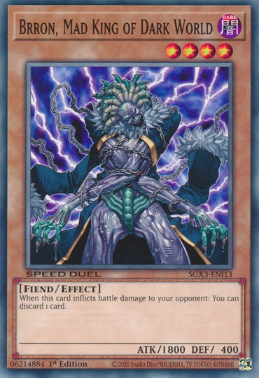 Brron, Mad King of Dark World [SGX3-ENI13] Common 