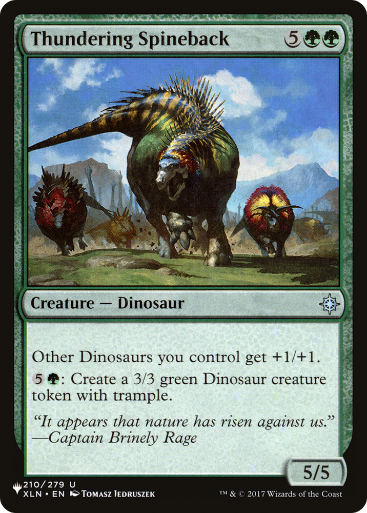 Thundering Spineback [The List Reprints] 