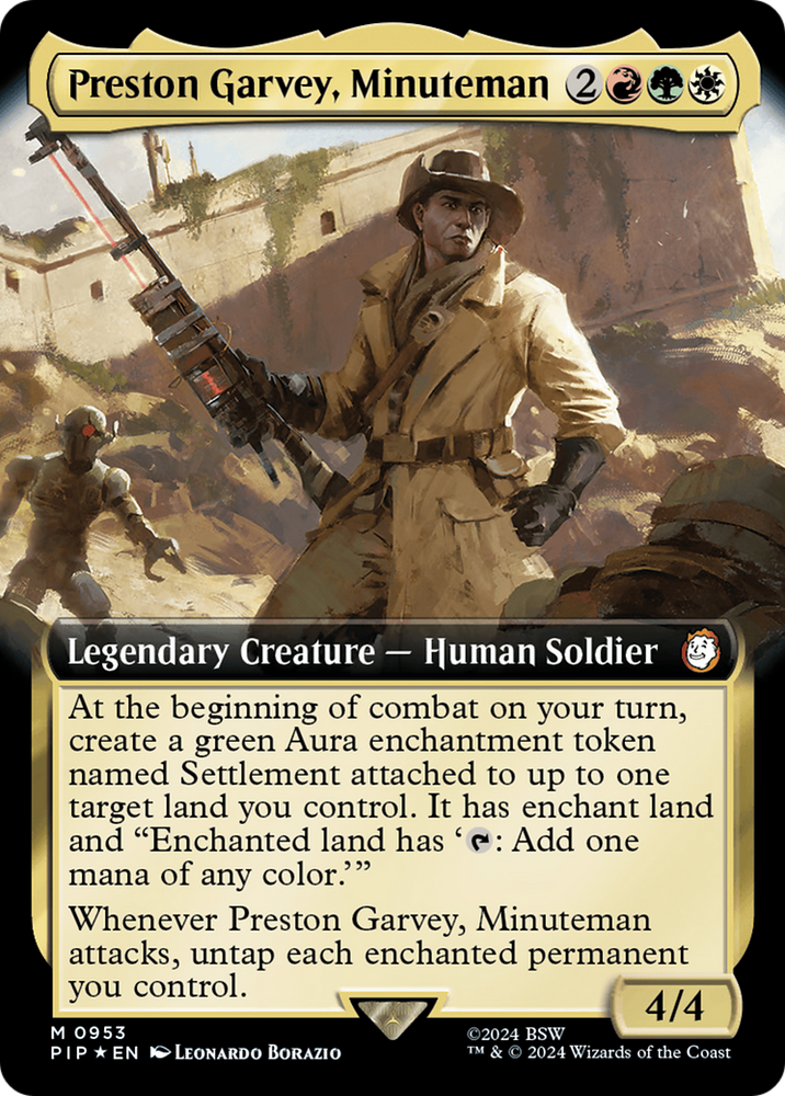 Preston Garvey, Minuteman (Extended Art) (Surge Foil) [Fallout] 