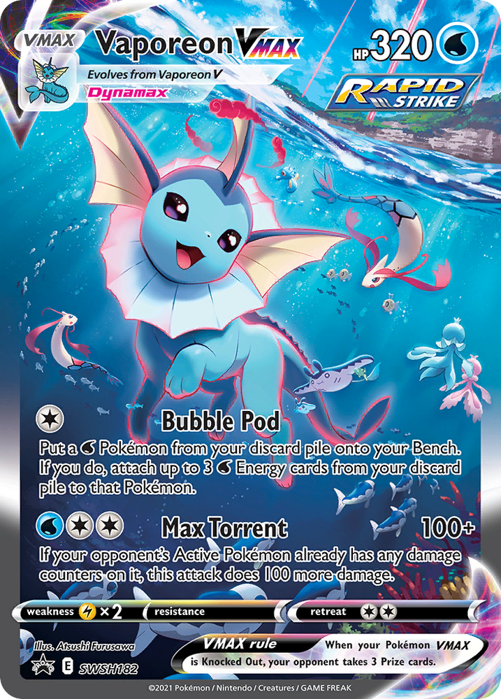 Vaporeon VMAX (SWSH182) (Jumbo Card) [Sword &amp; Shield: Black Star Promos] 