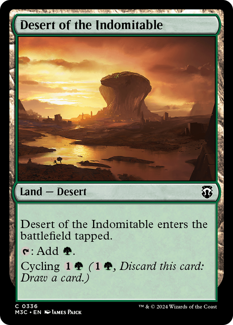 Desert of the Indomitable (Ripple Foil) [Modern Horizons 3 Commander] 