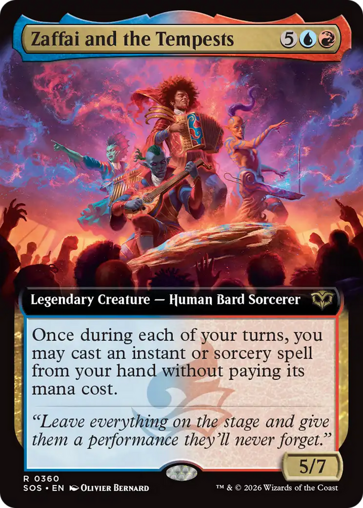 Zaffai and the Tempests (Extended Art) [Secrets of Strixhaven]