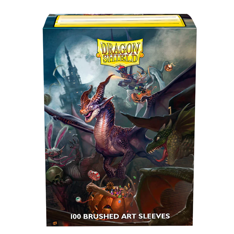 Dragon Shield: Standard 100ct Brushed Art Sleeves - Halloween Dragon (2021) 