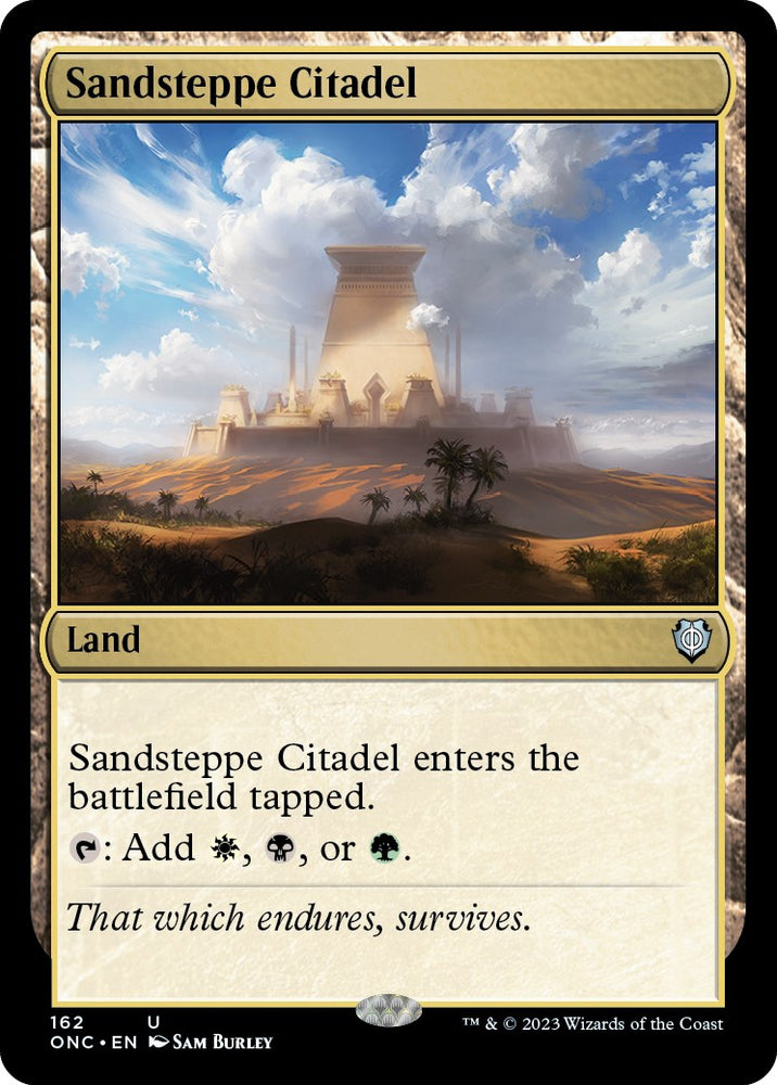 Sandsteppe Citadel [Phyrexia: All Will Be One Commander] 